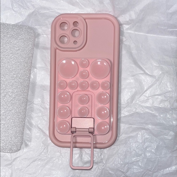 Pink Phone Case with Bubble Grip and Kickstand 1Phone 11 pro - Picture 5 of 7